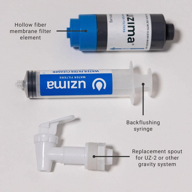 Uzima UZ-1 Water Filter Cartridge Replacement | Gravity Water Filter for UZ-2, UZ-BP, D-Prep | 0.1 Micron Standalone Purifier for Emergency, Survival, Camping, Bug Out Bag - Image 5
